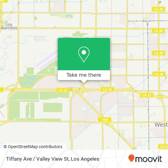 Tiffany Ave / Valley View St map