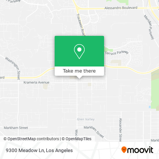 Mapa de 9300 Meadow Ln