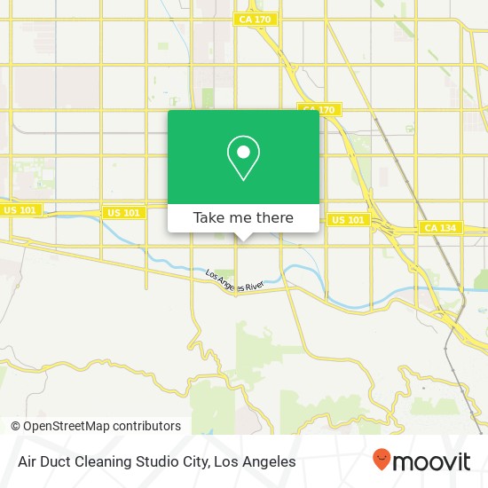 Air Duct Cleaning Studio City map