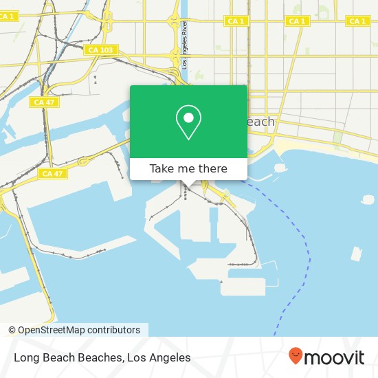Long Beach Beaches map