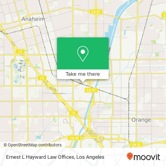 Ernest L Hayward Law Offices map