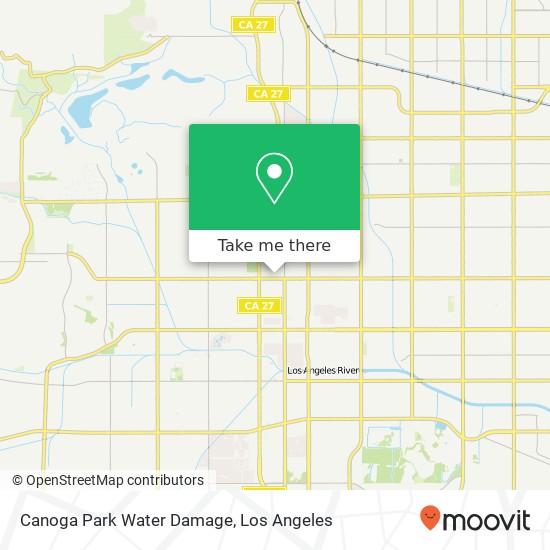 Canoga Park Water Damage map