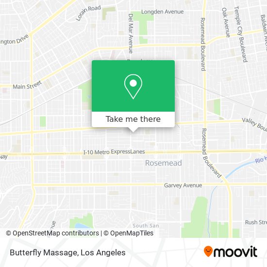 Butterfly Massage map