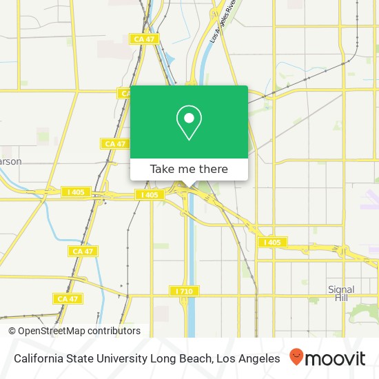 Mapa de California State University Long Beach