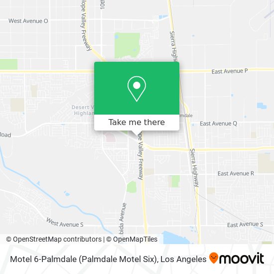 Mapa de Motel 6-Palmdale (Palmdale Motel Six)