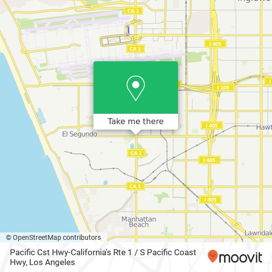 Mapa de Pacific Cst Hwy-California's Rte 1 / S Pacific Coast Hwy