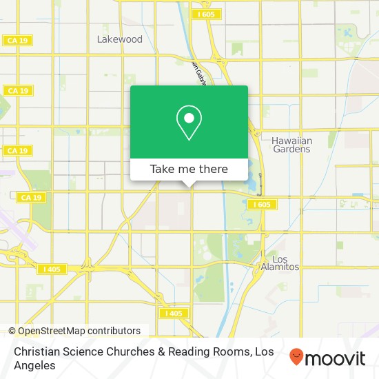 Christian Science Churches & Reading Rooms map