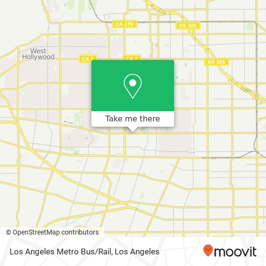 Los Angeles Metro Bus/Rail map