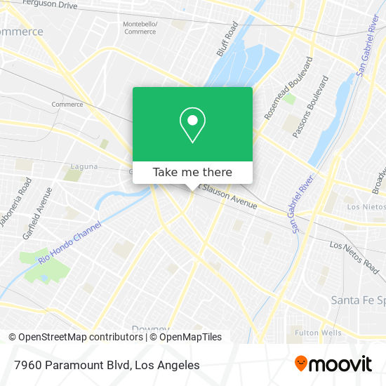 Mapa de 7960 Paramount Blvd