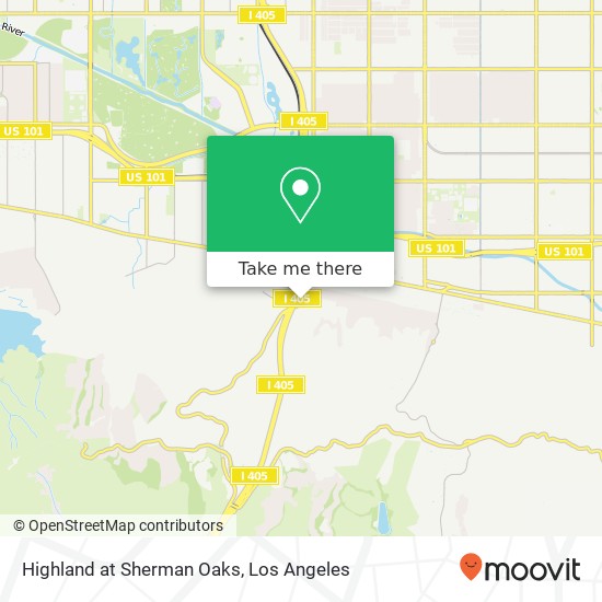 Highland at Sherman Oaks map