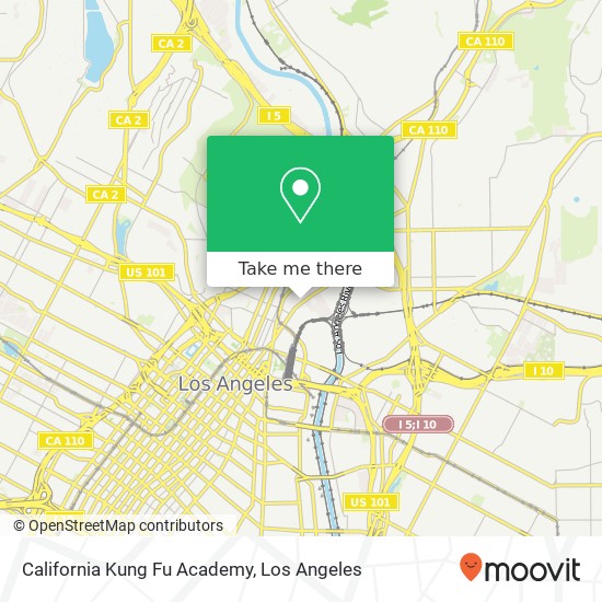 California Kung Fu Academy map