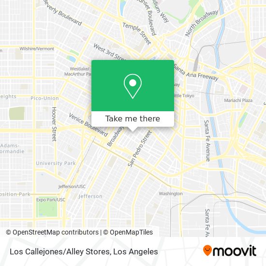 Los Callejones/Alley Stores map