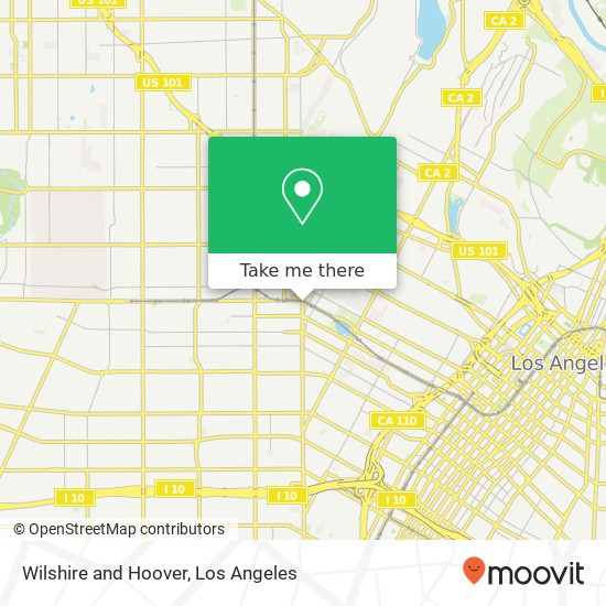 Wilshire and Hoover map