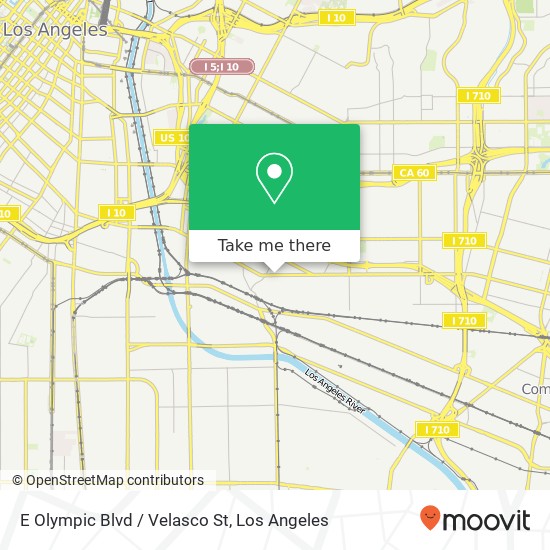 E Olympic Blvd / Velasco St map