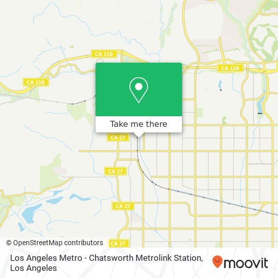 Los Angeles Metro - Chatsworth Metrolink Station map