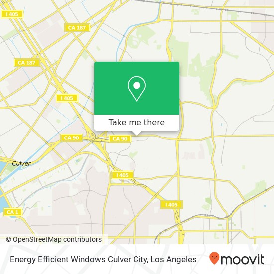 Mapa de Energy Efficient Windows Culver City
