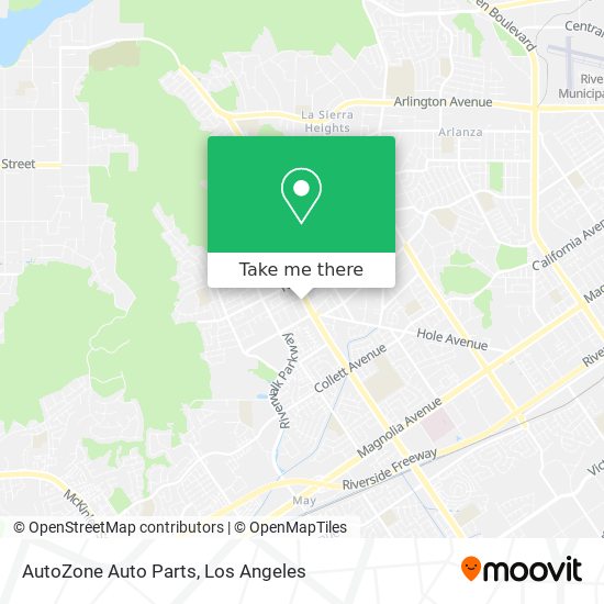 Mapa de AutoZone Auto Parts