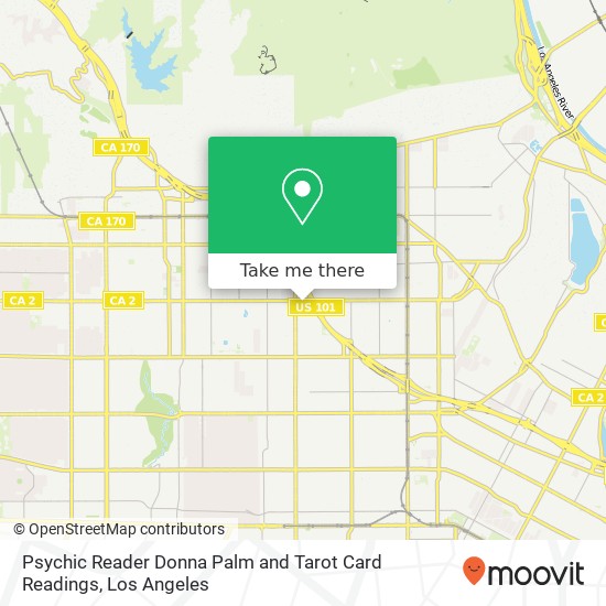 Psychic Reader Donna Palm and Tarot Card Readings map