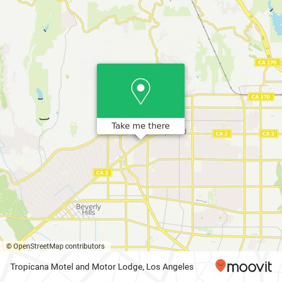 Tropicana Motel and Motor Lodge map