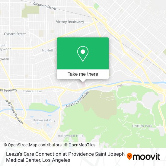 Mapa de Leeza's Care Connection at Providence Saint Joseph Medical Center