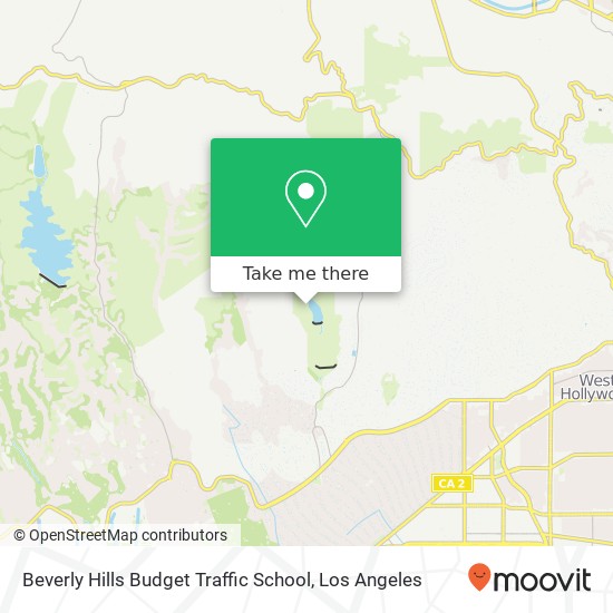 Mapa de Beverly Hills Budget Traffic School