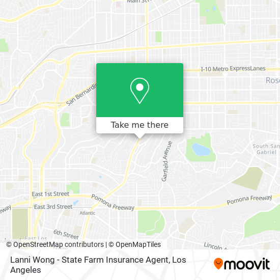 Mapa de Lanni Wong - State Farm Insurance Agent