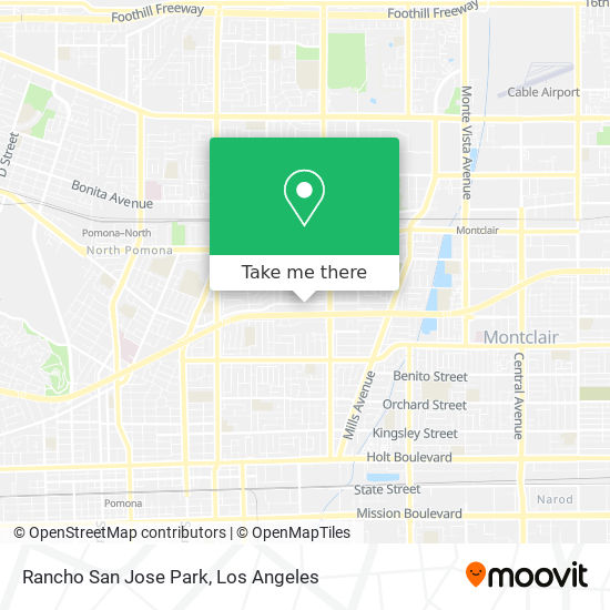 Rancho San Jose Park map
