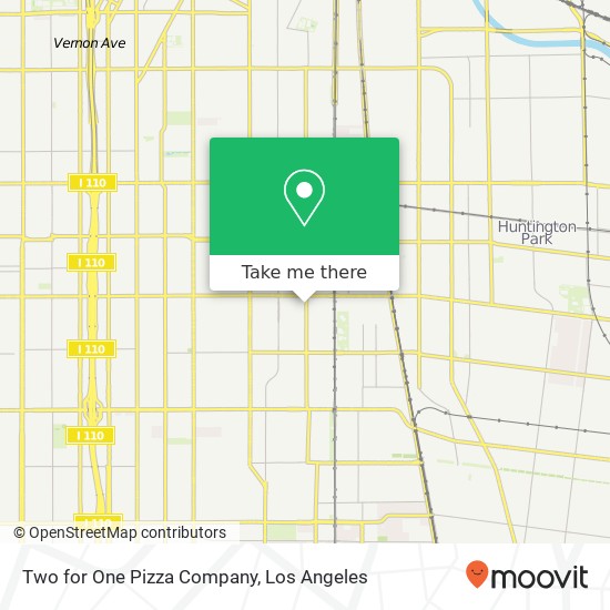 Mapa de Two for One Pizza Company