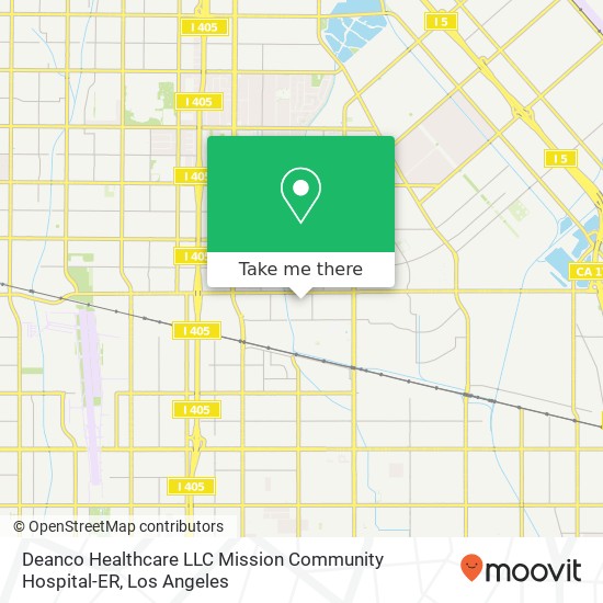 Mapa de Deanco Healthcare LLC Mission Community Hospital-ER