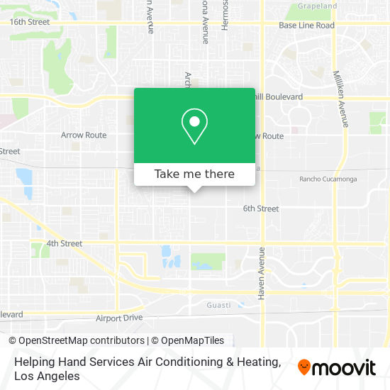 Helping Hand Services Air Conditioning & Heating map