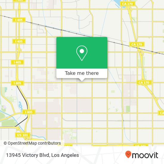13945 Victory Blvd map