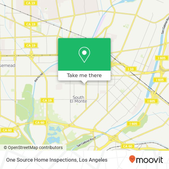 Mapa de One Source Home Inspections