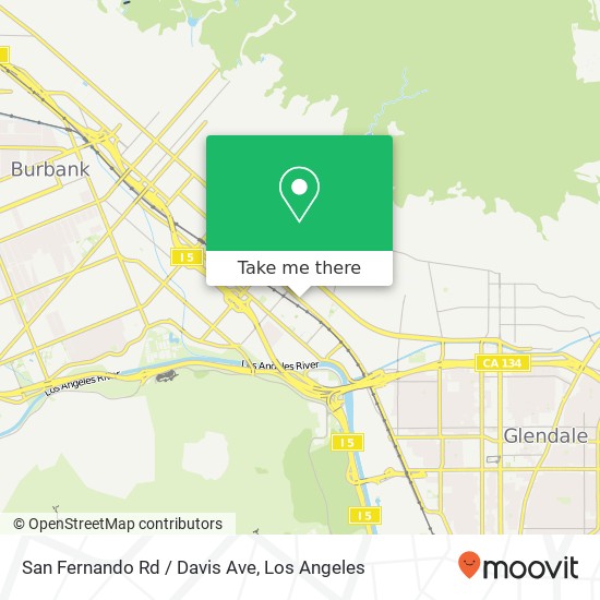 Mapa de San Fernando Rd / Davis Ave