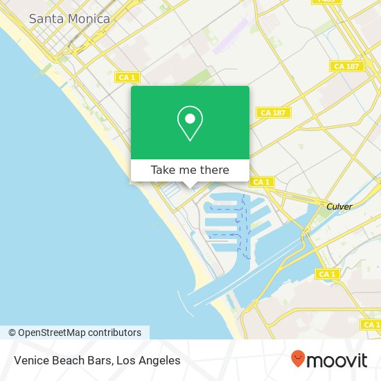 Mapa de Venice Beach Bars