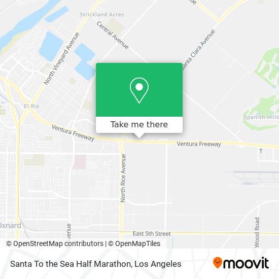 Mapa de Santa To the Sea Half Marathon