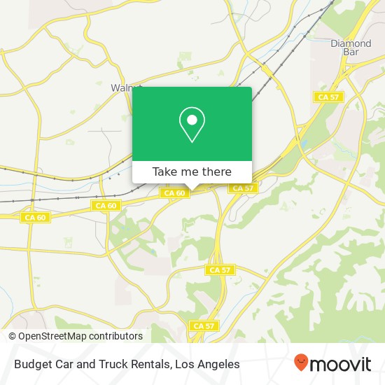 Mapa de Budget Car and Truck Rentals