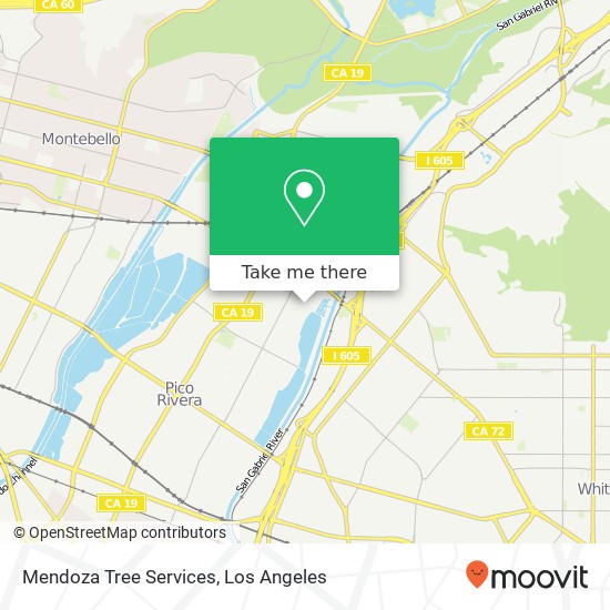 Mendoza Tree Services map