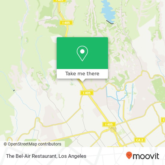 Mapa de The Bel-Air Restaurant