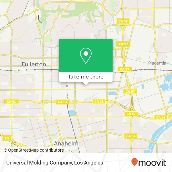 Mapa de Universal Molding Company
