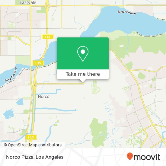 Norco Pizza map