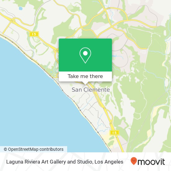 Laguna Riviera Art Gallery and Studio map