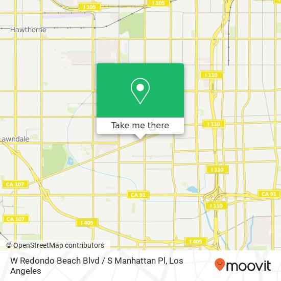 Mapa de W Redondo Beach Blvd / S Manhattan Pl