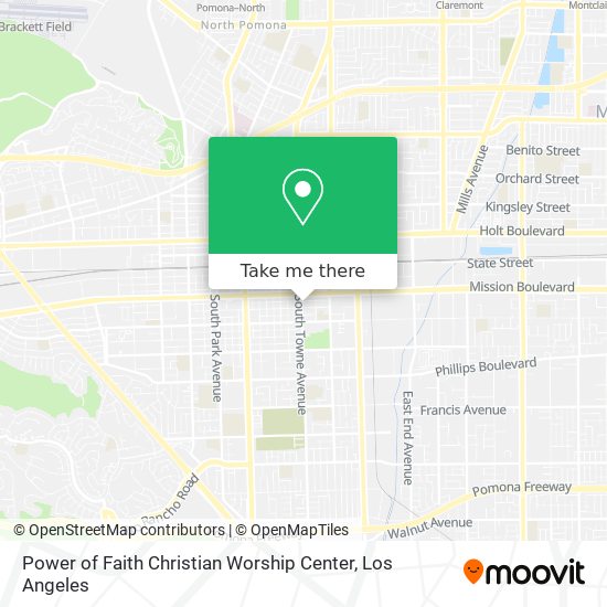 Mapa de Power of Faith Christian Worship Center