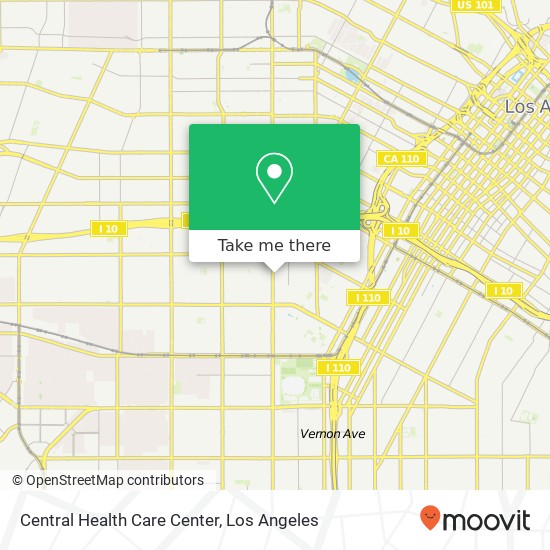 Mapa de Central Health Care Center