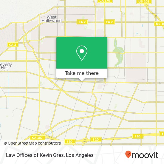 Mapa de Law Offices of Kevin Gres