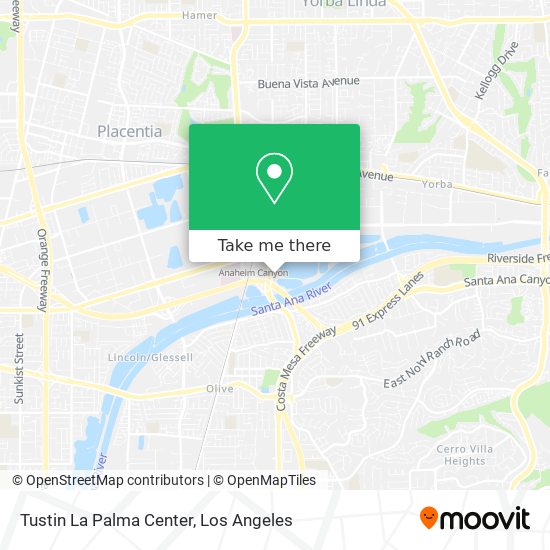 Tustin La Palma Center map