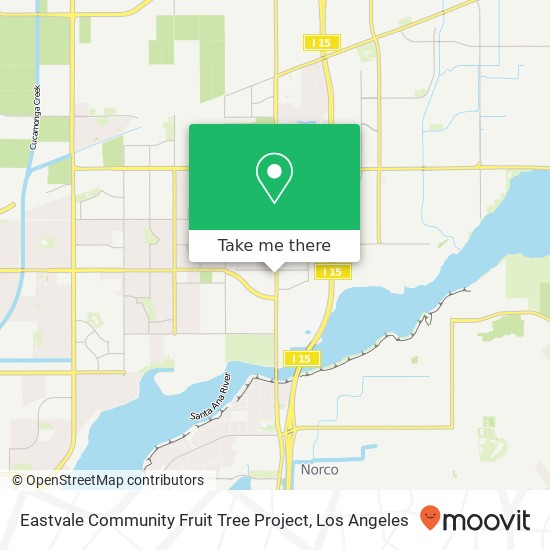 Eastvale Community Fruit Tree Project map