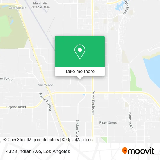 4323 Indian Ave map