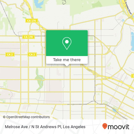 Melrose Ave / N St Andrews Pl map
