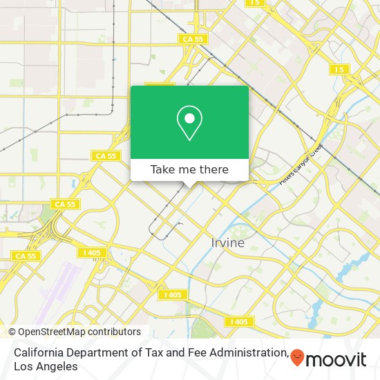California Department of Tax and Fee Administration map